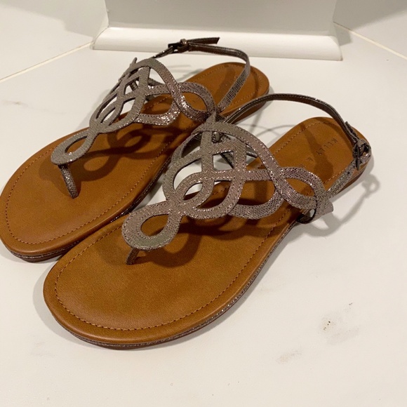 gold boho sandals